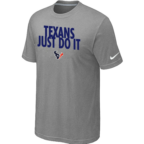 Nike Houston Texans "Just Do It" NFL T-Shirt - Grey